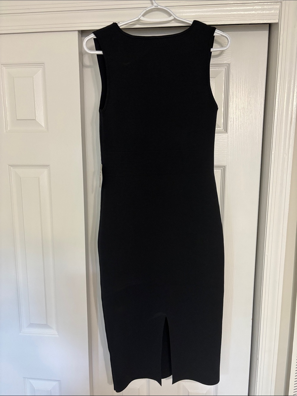 Express Black Sleeveless Midi Bodycon Dress - Picture 3 of 3